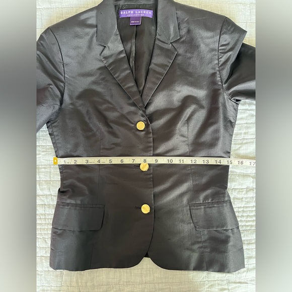VINTAGE *rare* purple label Ralph Lauren Silk blazer jacket - Picture 6 of 15